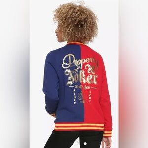 DC Comics Suicide Squad Harley Quinn satin Varsity Jacket